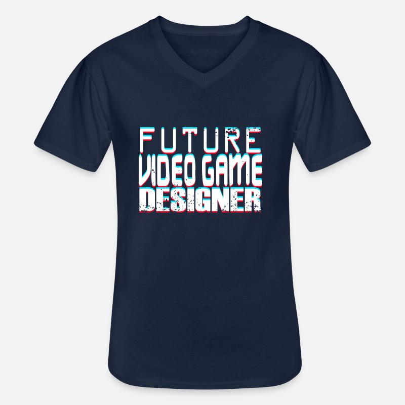 Future Video Game Designer - Männer-T-Shirt mit V-Ausschnitt - Navy