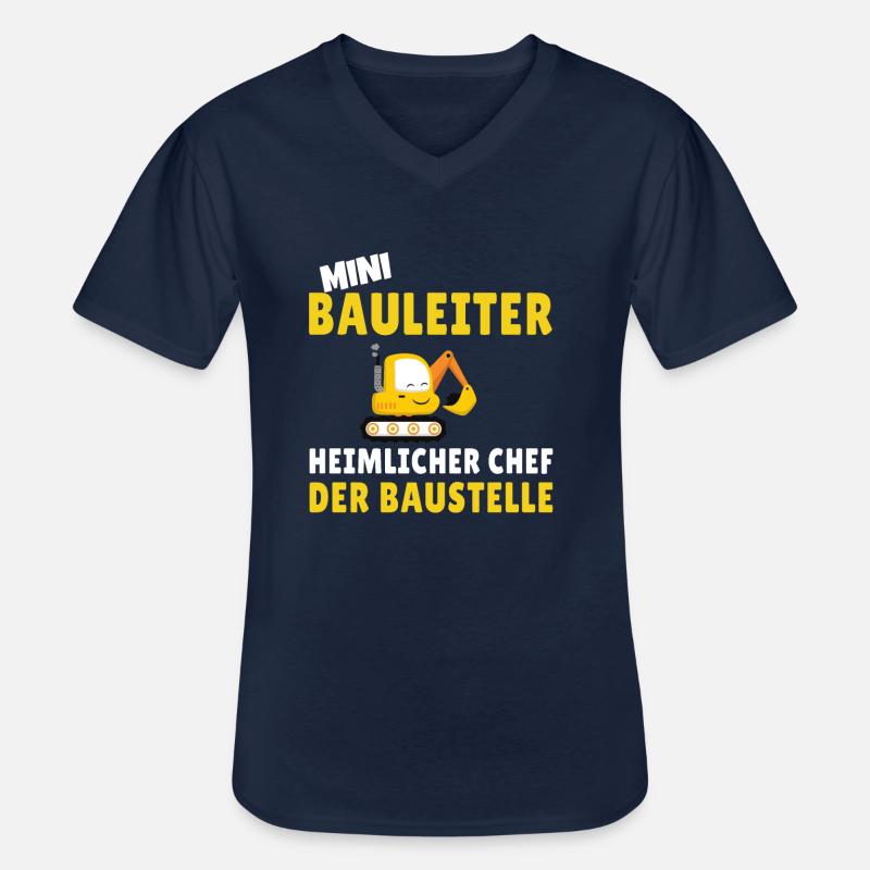 Kinder Bauleiter Bauarbeiter - Bauherr - Männer-T-Shirt mit V-Ausschnitt - Navy