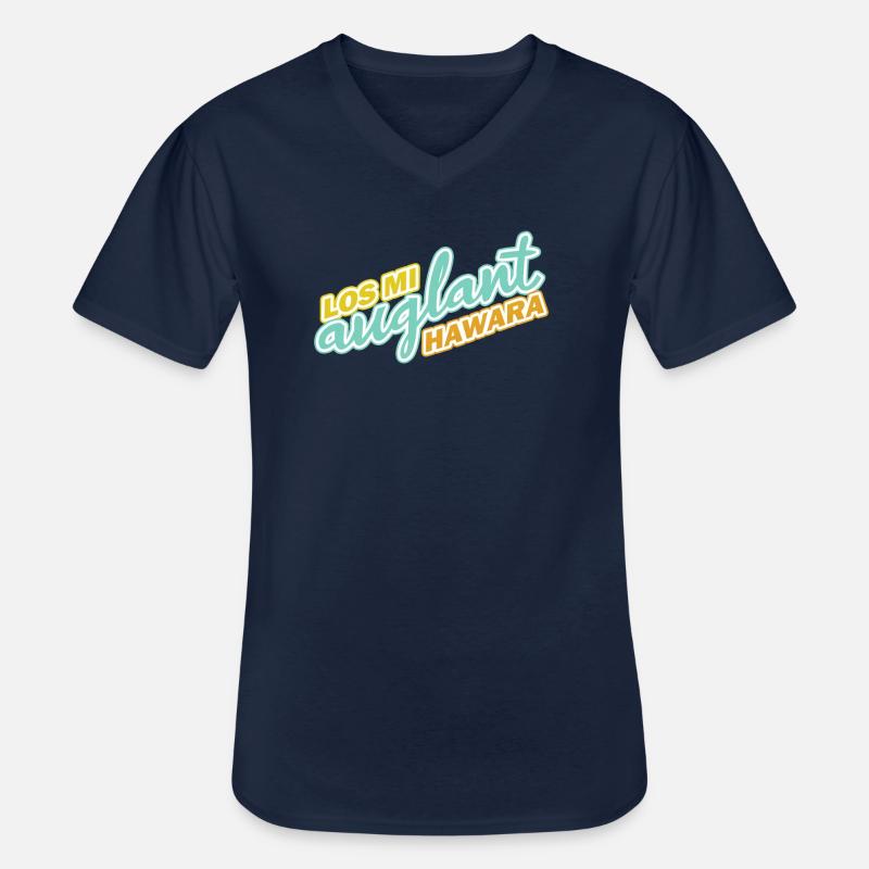 Los mi auglant - Männer-T-Shirt mit V-Ausschnitt - Navy