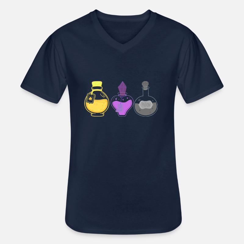 Non binary potions - Männer-T-Shirt mit V-Ausschnitt - Navy