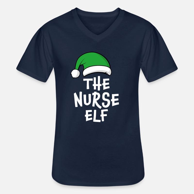 Die Krankenschwester Elf - Männer-T-Shirt mit V-Ausschnitt - Navy