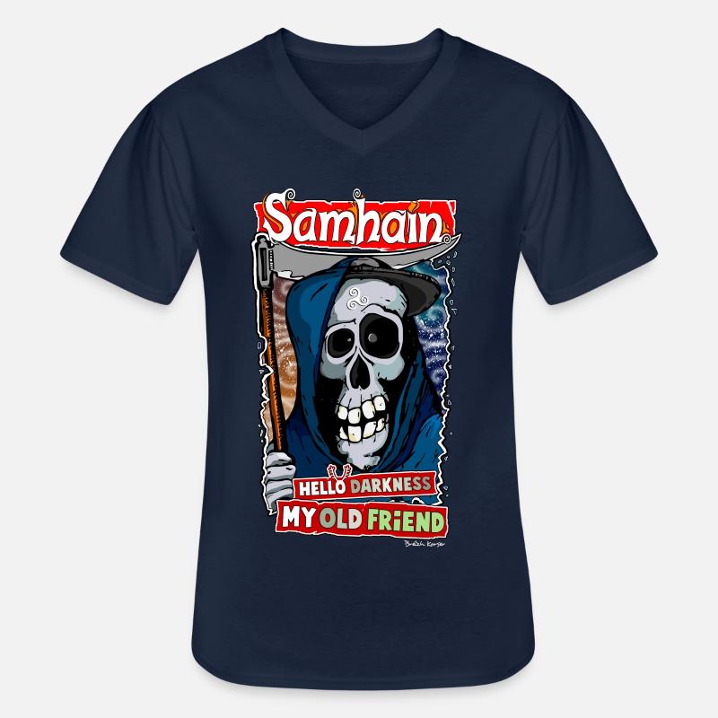 Der Klang von Samhain - Männer-T-Shirt mit V-Ausschnitt - Navy