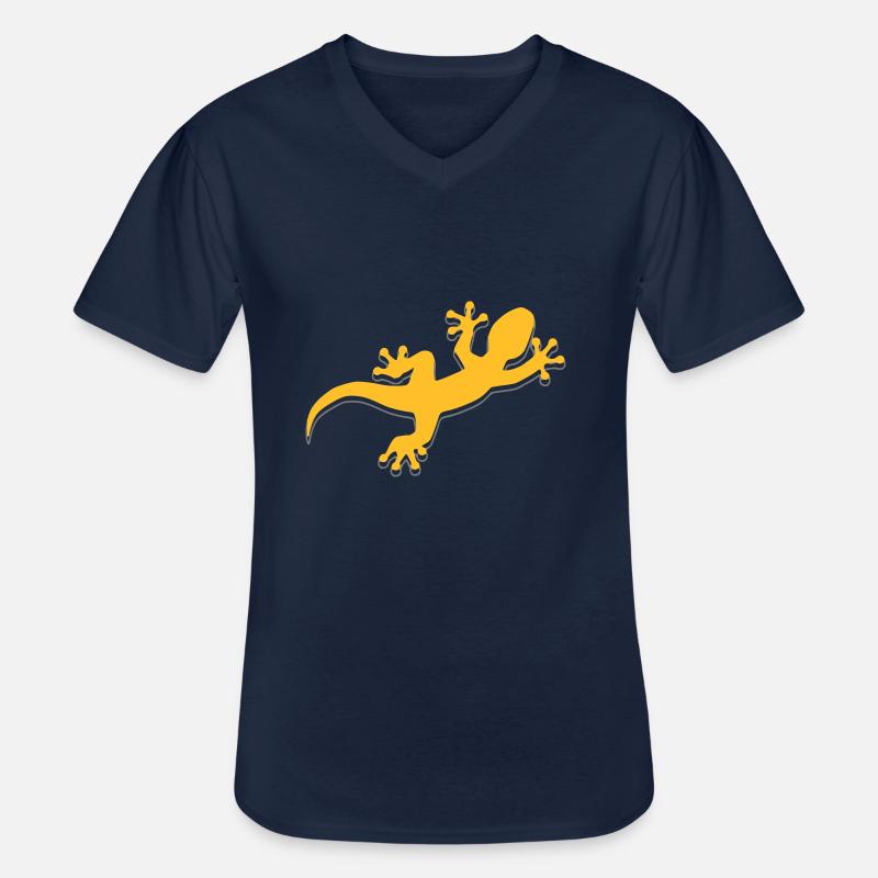 Mar974 2 - Männer-T-Shirt mit V-Ausschnitt - Navy