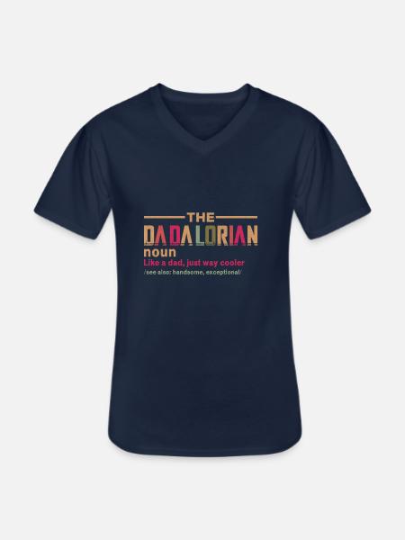 The Dadalorian - Men's V-Neck T-Shirt - navy