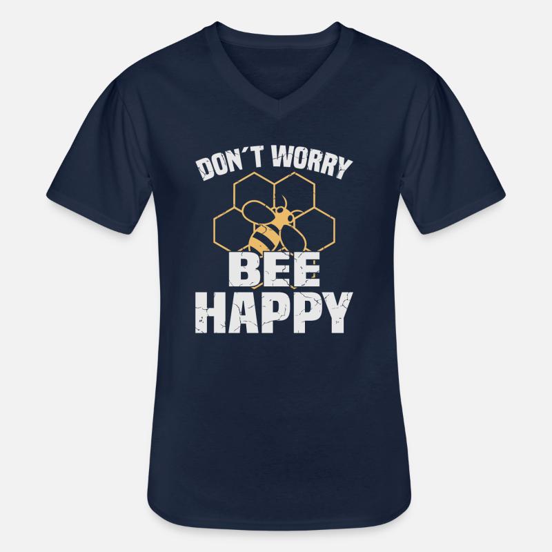 Imker Spruch - Männer-T-Shirt mit V-Ausschnitt - Navy