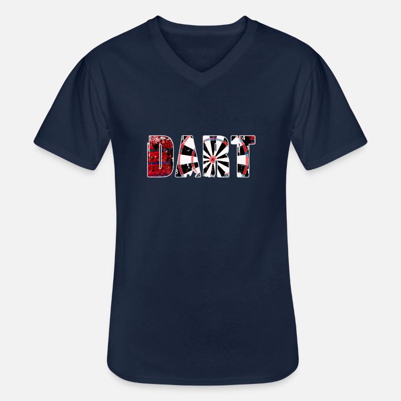 dart,graffiti,malerei,dartscheibe,darts - Männer-T-Shirt mit V-Ausschnitt - Navy