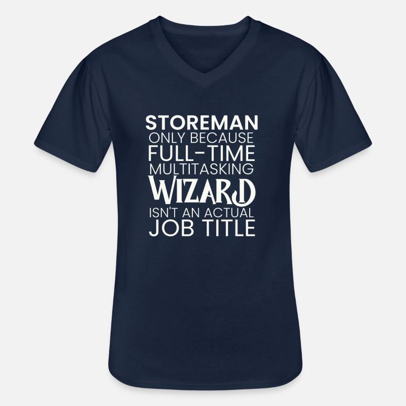 Assistant multitâche Storeman - T-shirt col V Homme - marine