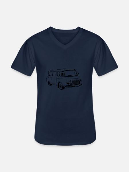 Barkas B1000 - Männer-T-Shirt mit V-Ausschnitt - Navy