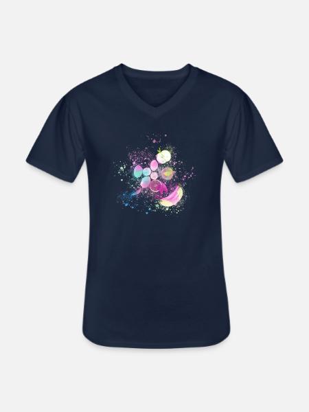 fruit,fruits,lemons,bananas,lemons - Men's V-Neck T-Shirt - navy