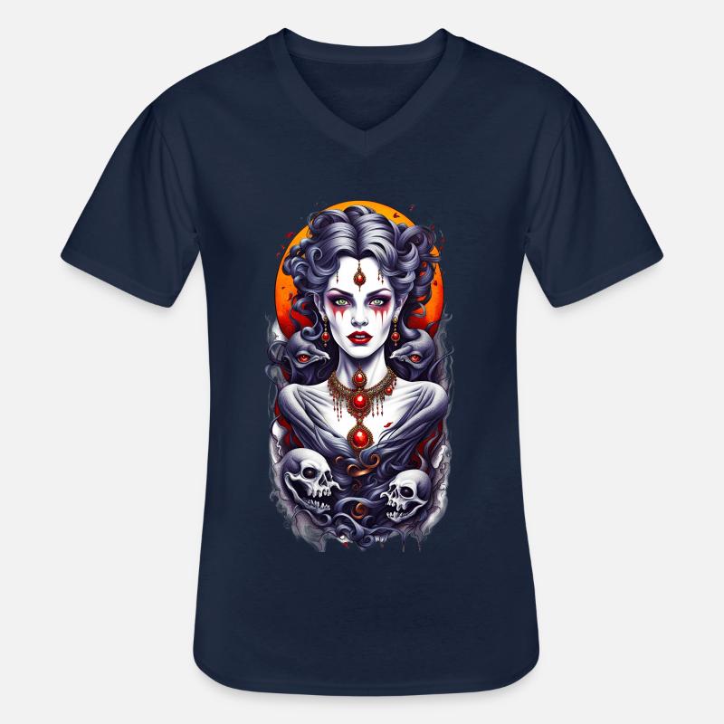 Witches 01 - Männer-T-Shirt mit V-Ausschnitt - Navy