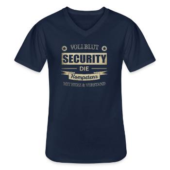Security Spruch - Männer-T-Shirt mit V-Ausschnitt - Navy - Vorne - AI Model Male 178 dark (178cm)