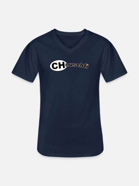 CHnuschti - Men's V-Neck T-Shirt - navy