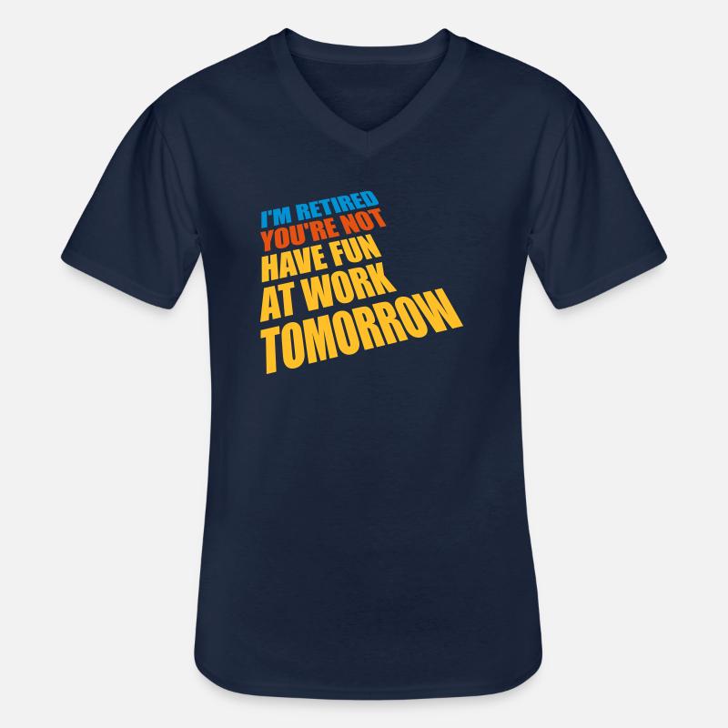 have fun at work - Männer-T-Shirt mit V-Ausschnitt - Navy