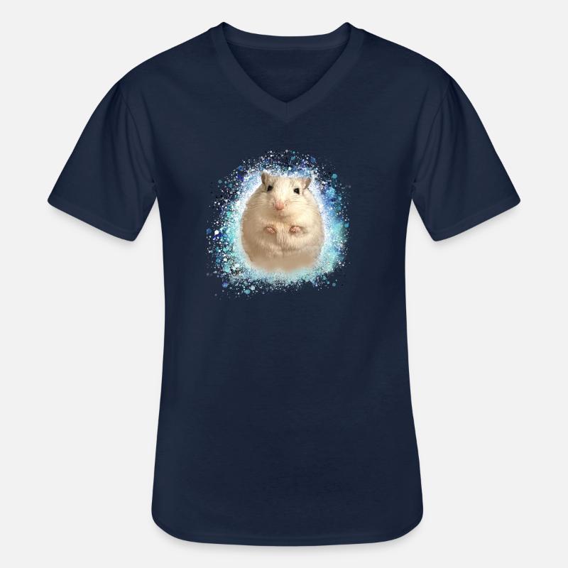 Springmaus,maus,graffiti,malerei,spitzmaus - Männer-T-Shirt mit V-Ausschnitt - Navy