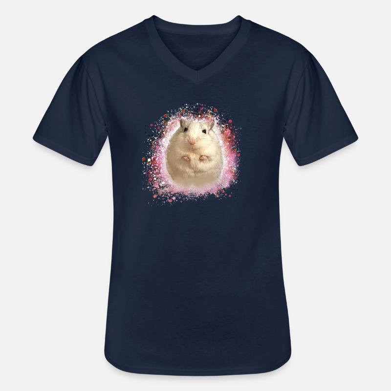 Springmaus,maus,graffiti,malerei,spitzmaus - Männer-T-Shirt mit V-Ausschnitt - Navy