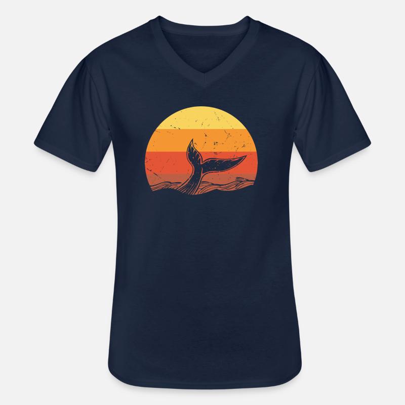Requin requin - Haifisch - Männer-T-Shirt mit V-Ausschnitt - Navy