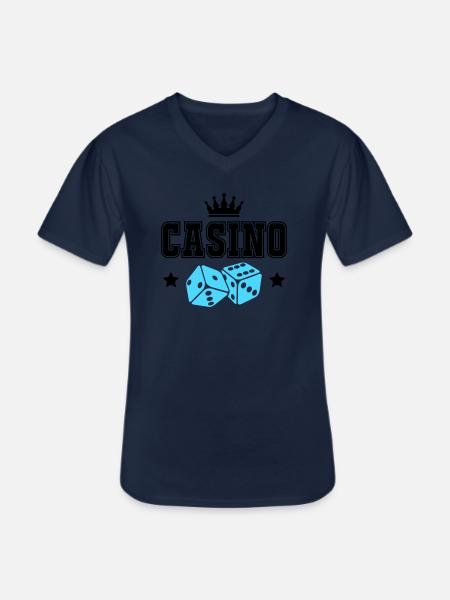 casino - Männer-T-Shirt mit V-Ausschnitt - Navy
