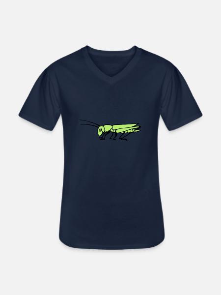 Grasshopper - Men's V-Neck T-Shirt - navy