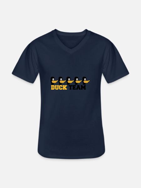 Duck Team - T-shirt col V Homme - marine