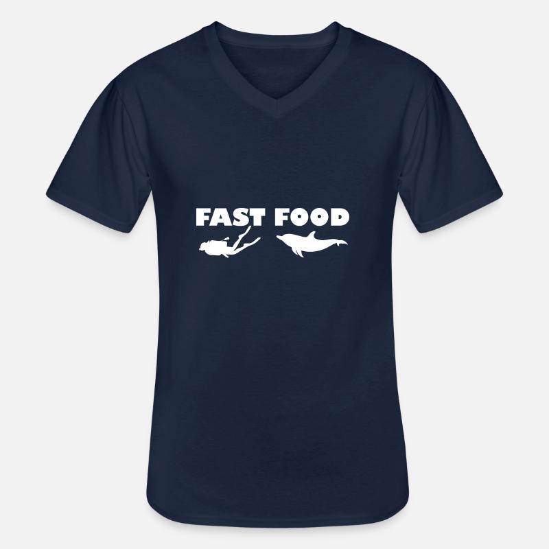 Diving Dive tauchen - Männer-T-Shirt mit V-Ausschnitt - Navy