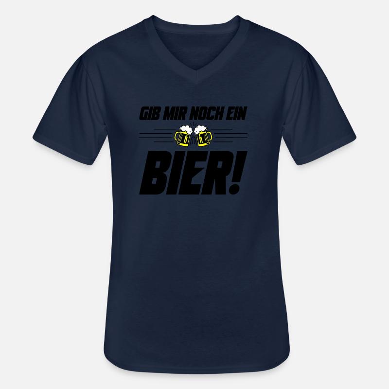 Noch ein Bier Spruch - Männer-T-Shirt mit V-Ausschnitt - Navy