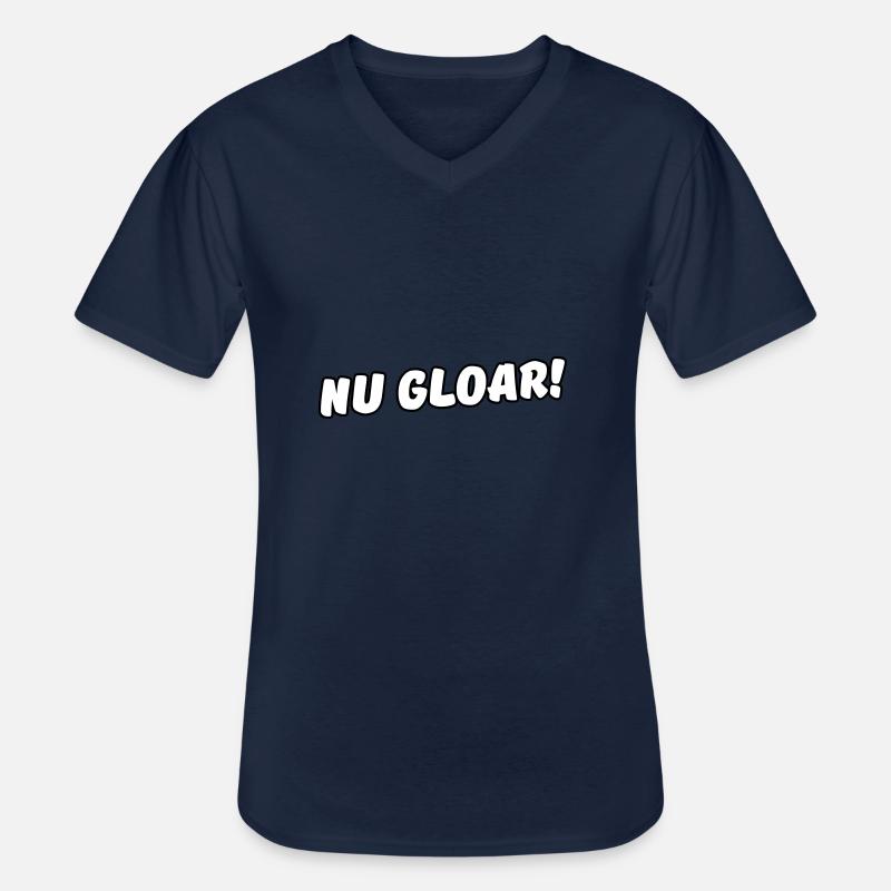 nugloar - sächsisch - Männer-T-Shirt mit V-Ausschnitt - Navy