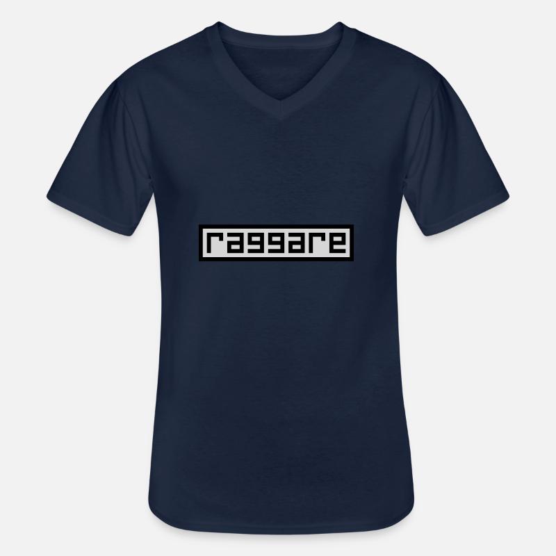 Räuber - Männer-T-Shirt mit V-Ausschnitt - Navy