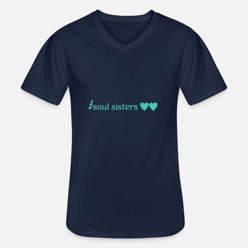 freunde - Männer-T-Shirt mit V-Ausschnitt - Navy