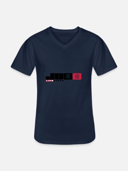 judo - Men's V-Neck T-Shirt - navy