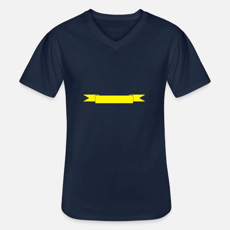 Spruchband - Männer-T-Shirt mit V-Ausschnitt - Navy