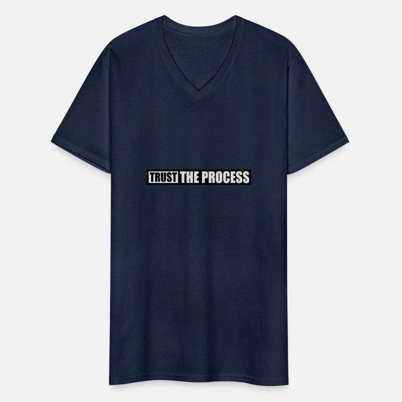 faire confiance au processus Devis T-shirt col V Homme