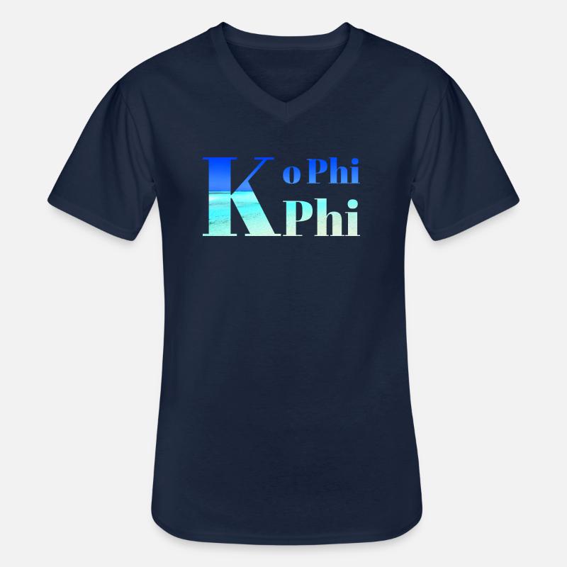 Ko Phi Phi - Männer-T-Shirt mit V-Ausschnitt - Navy