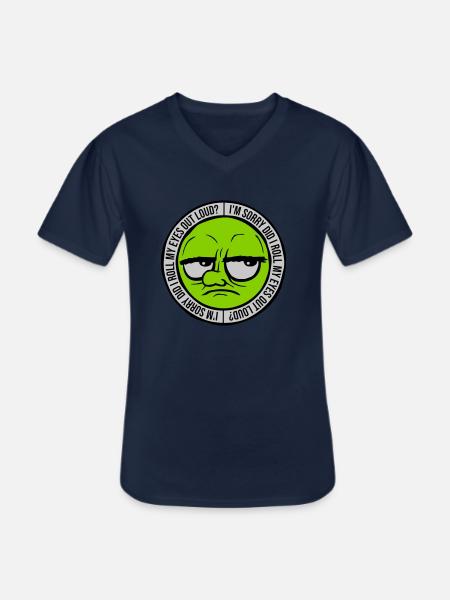Roll My Eyes Out - Men's V-Neck T-Shirt - navy