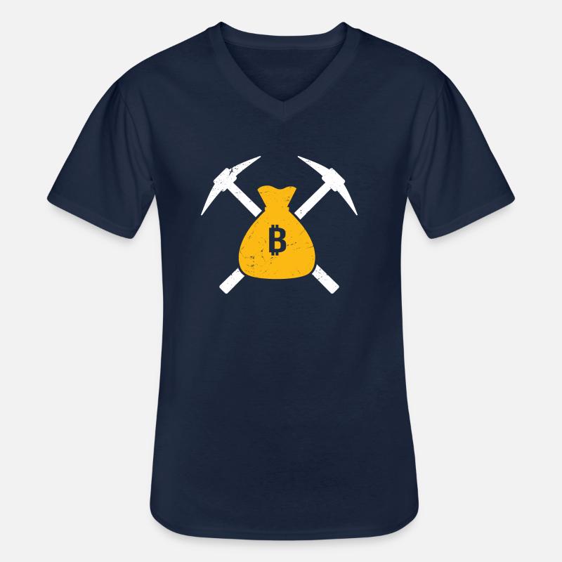 Bergbau - Männer-T-Shirt mit V-Ausschnitt - Navy