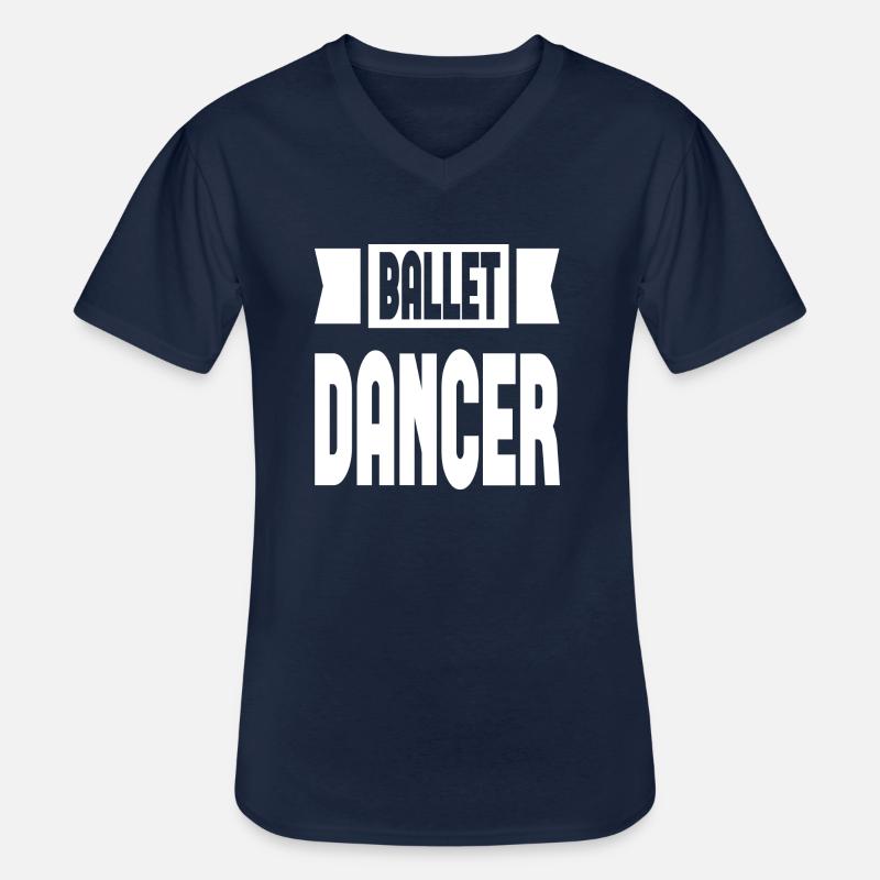 Ballet Dancer - Männer-T-Shirt mit V-Ausschnitt - Navy