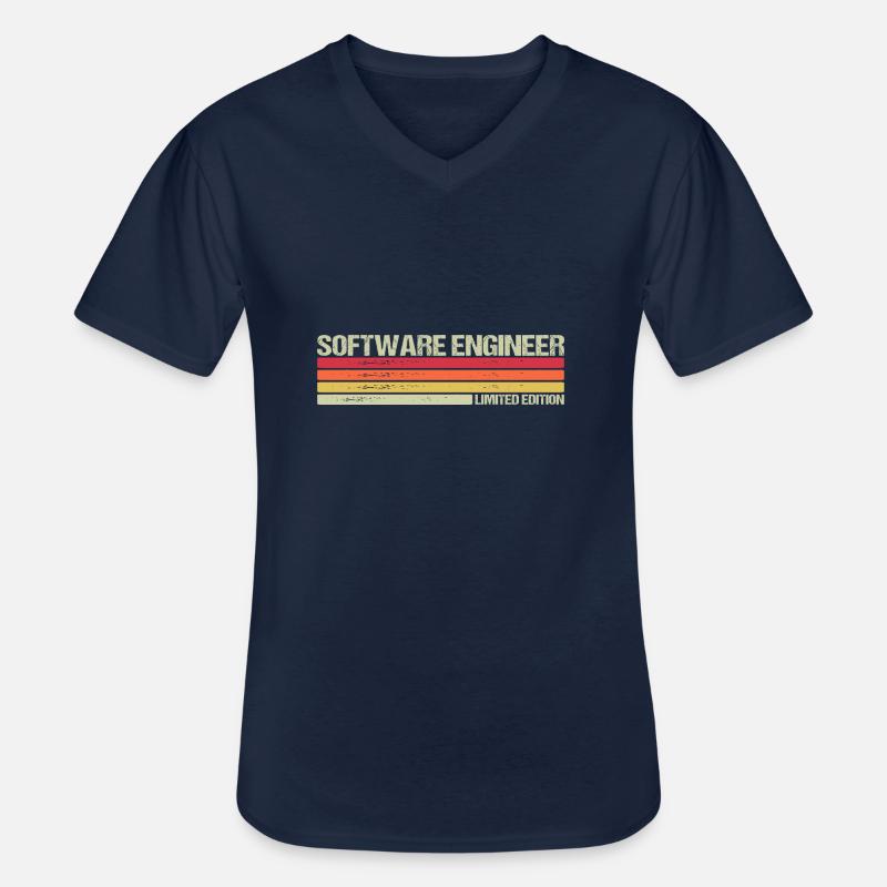 Software Engineer Limited Edition - Männer-T-Shirt mit V-Ausschnitt - Navy