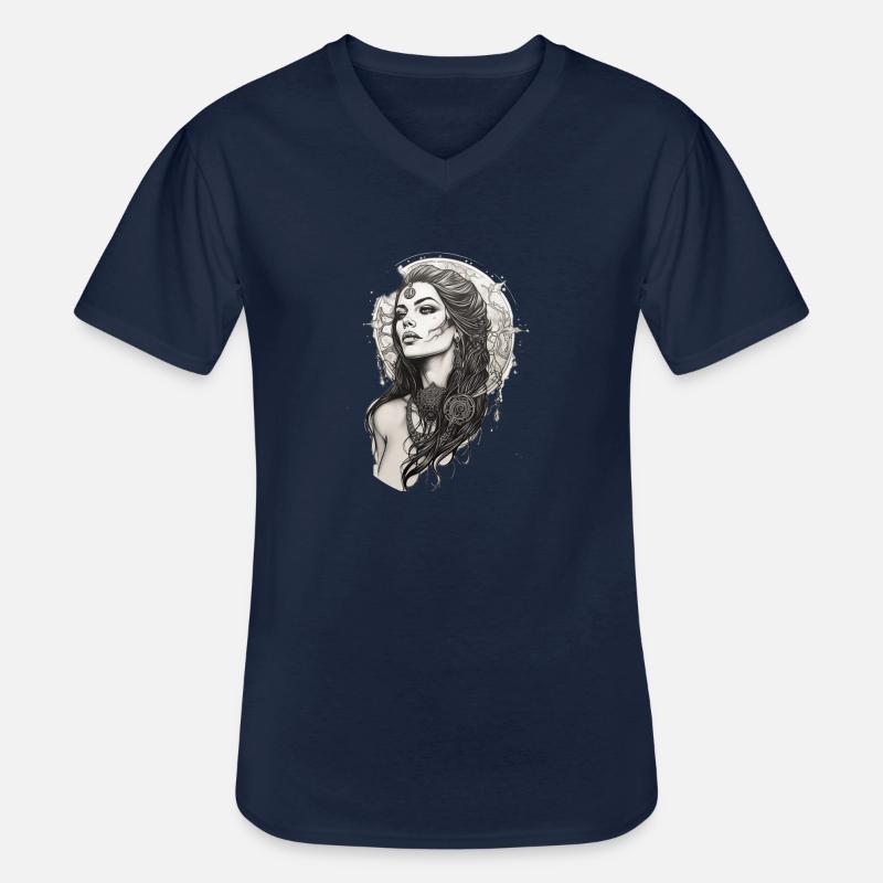 Morrigan from the Celtic - Männer-T-Shirt mit V-Ausschnitt - Navy