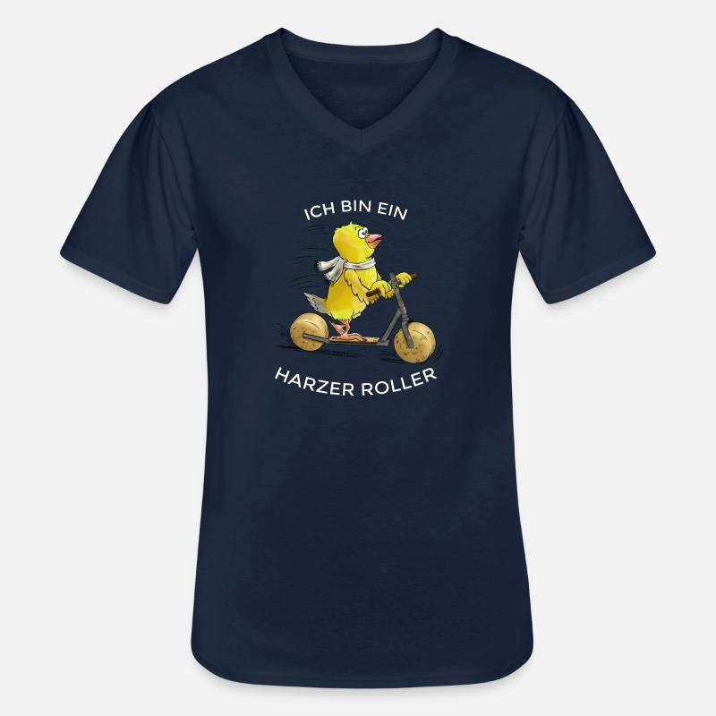 Ich bin ein Harzer Roller - Männer-T-Shirt mit V-Ausschnitt - Navy