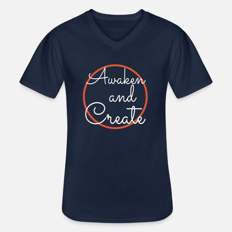 gift idea present idea sayings - Männer-T-Shirt mit V-Ausschnitt - Navy