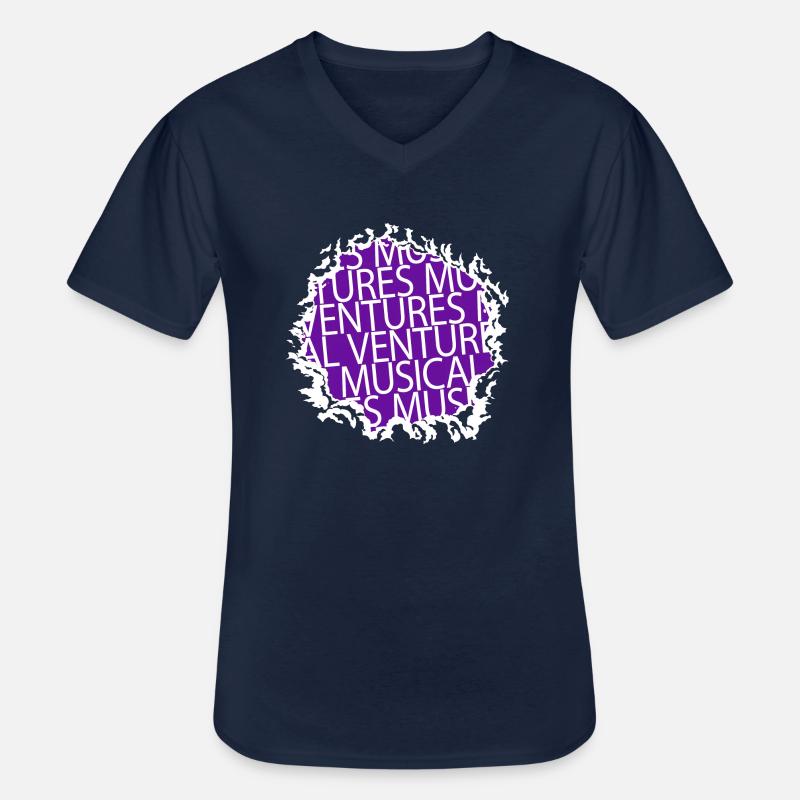 funny sayings bold explorations - Männer-T-Shirt mit V-Ausschnitt - Navy