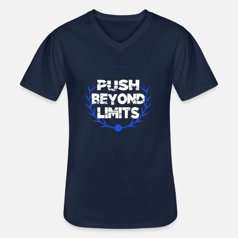 Workouts High-Intensity Training - Men's V-Neck T-Shirt - navy
