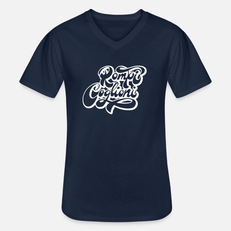 Brich meine Eier - Männer-T-Shirt mit V-Ausschnitt - Navy