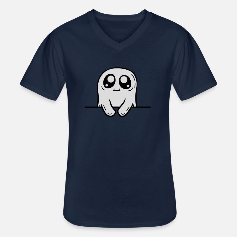 Süßer Geist hinter Mauer - Männer-T-Shirt mit V-Ausschnitt - Navy