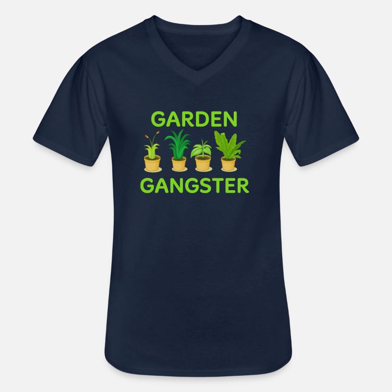 Gartengangster - Männer-T-Shirt mit V-Ausschnitt - Navy