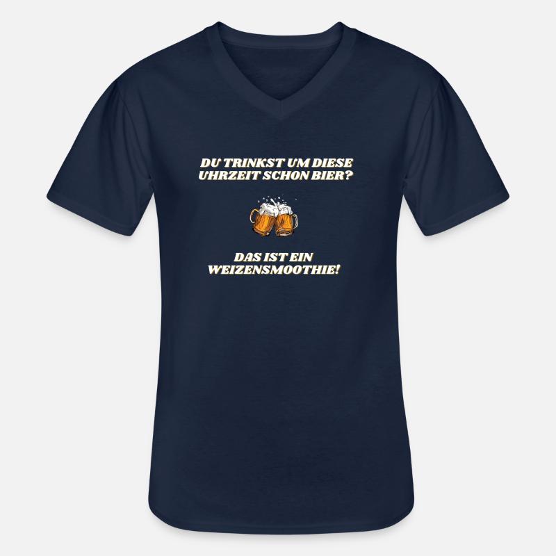 Das ist ein Weizensmoothie! - Männer-T-Shirt mit V-Ausschnitt - Navy