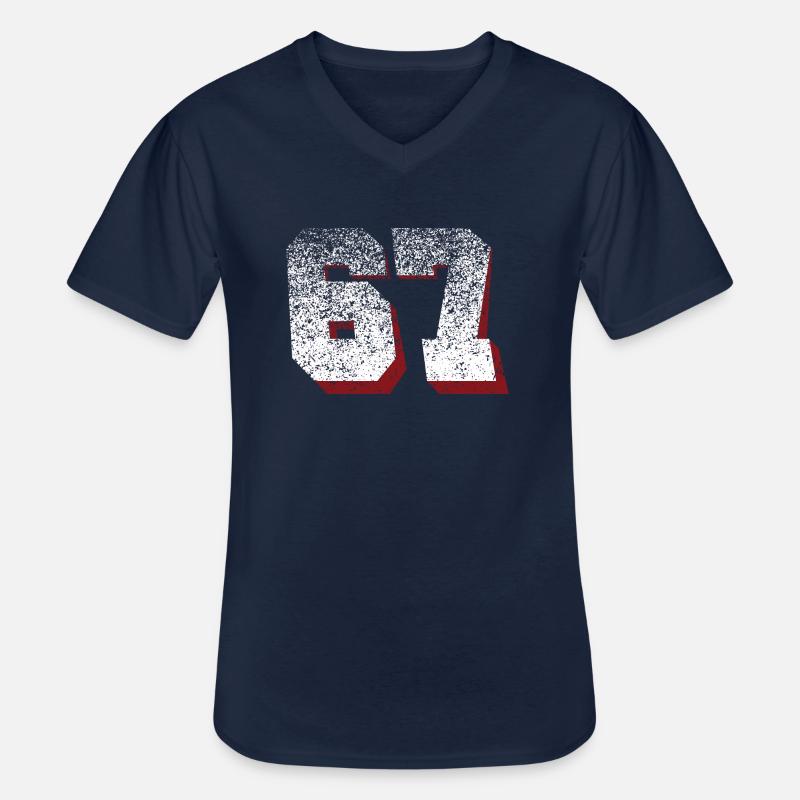 Bartın - Männer-T-Shirt mit V-Ausschnitt - Navy