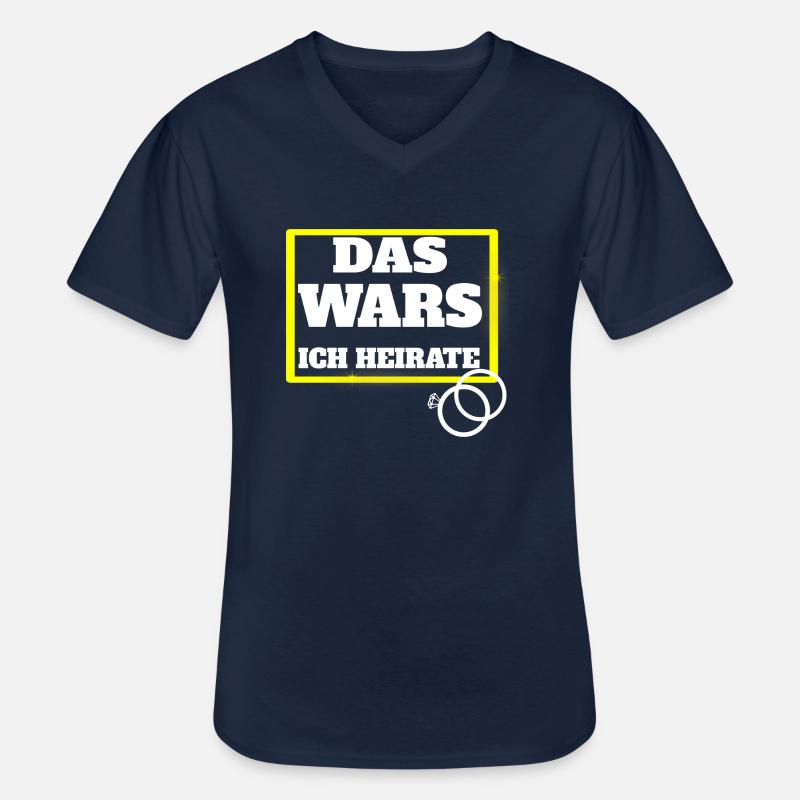 Das Wars - Männer-T-Shirt mit V-Ausschnitt - Navy