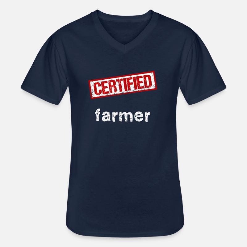 Bauer - Männer-T-Shirt mit V-Ausschnitt - Navy