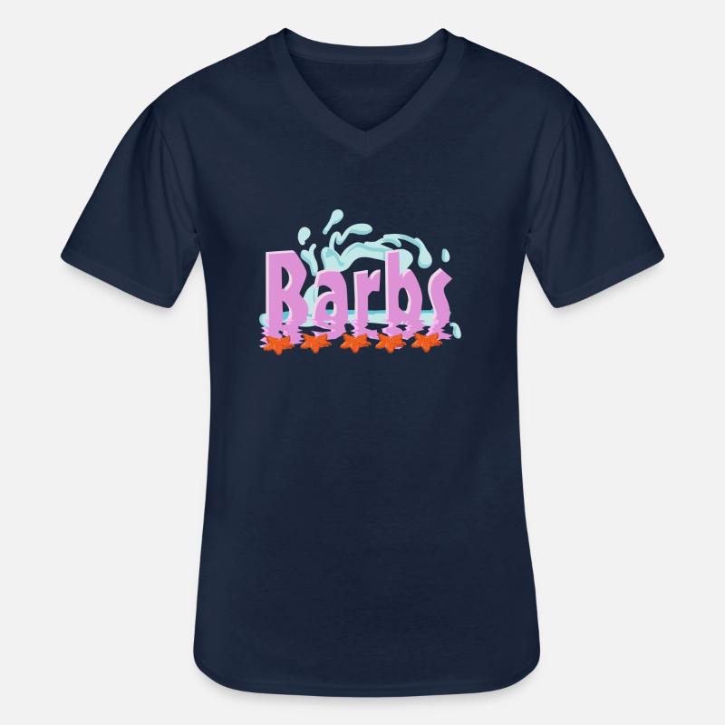 Barbs - Spitzname - Männer-T-Shirt mit V-Ausschnitt - Navy