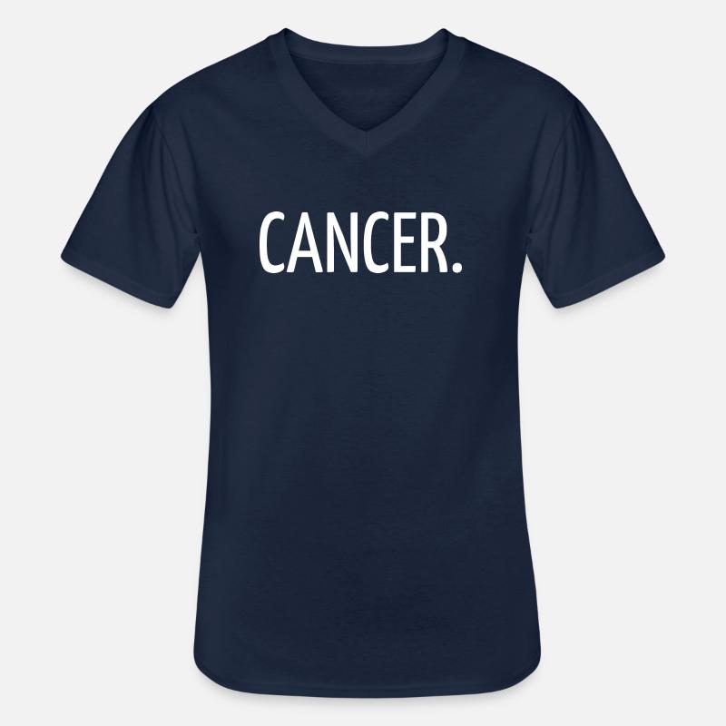 Krebs - Männer-T-Shirt mit V-Ausschnitt - Navy